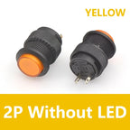 5/20PCS Self-locking 16MM Latching/Momentary Push Button Switch with 5Color LED Lighting 4Pin R16-503/AD R16-503/BD