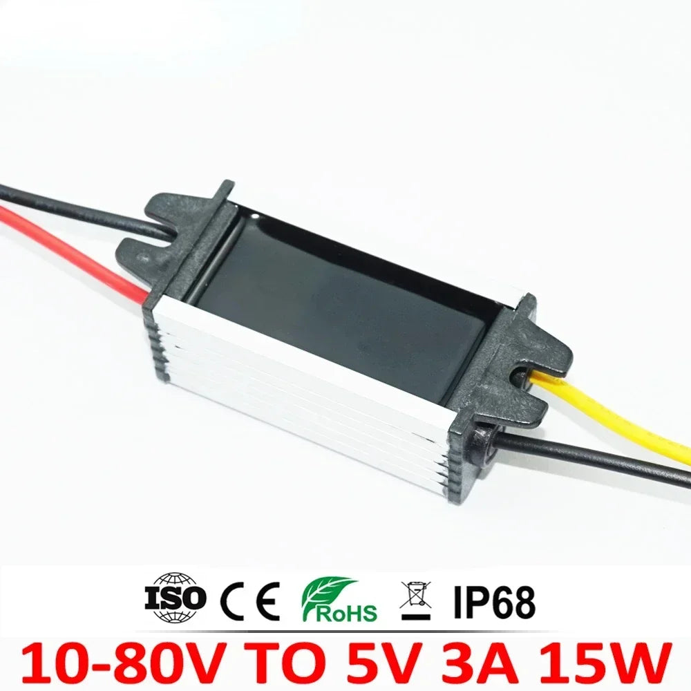 12V 24V to 5V 3A 5A 10A 8-36V Buck to 5V Step Down DC-DC Power Converter Switching Voltage Power Supply 12Volt to 5Volt for Car