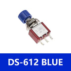 5/20/100PCS 6MM 3Pin C-NO-NC DS-612 Mini Momentary Automatic Return Push Button Switch ON-(ON) 2A250VAC/5A120VAC Toggle Switch