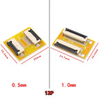 FPC Extension Board FFC Flexible Ribbon Cable Adapter Board 1.0/0.5mm Spacing Flat Wire 4P/8P/10P/20P/40P-60P for Electronics