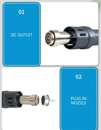 861DW Original 1000W 220/110V heat gun lead free hot air soldering station microcomputer temperature Rework Station+7nozzle