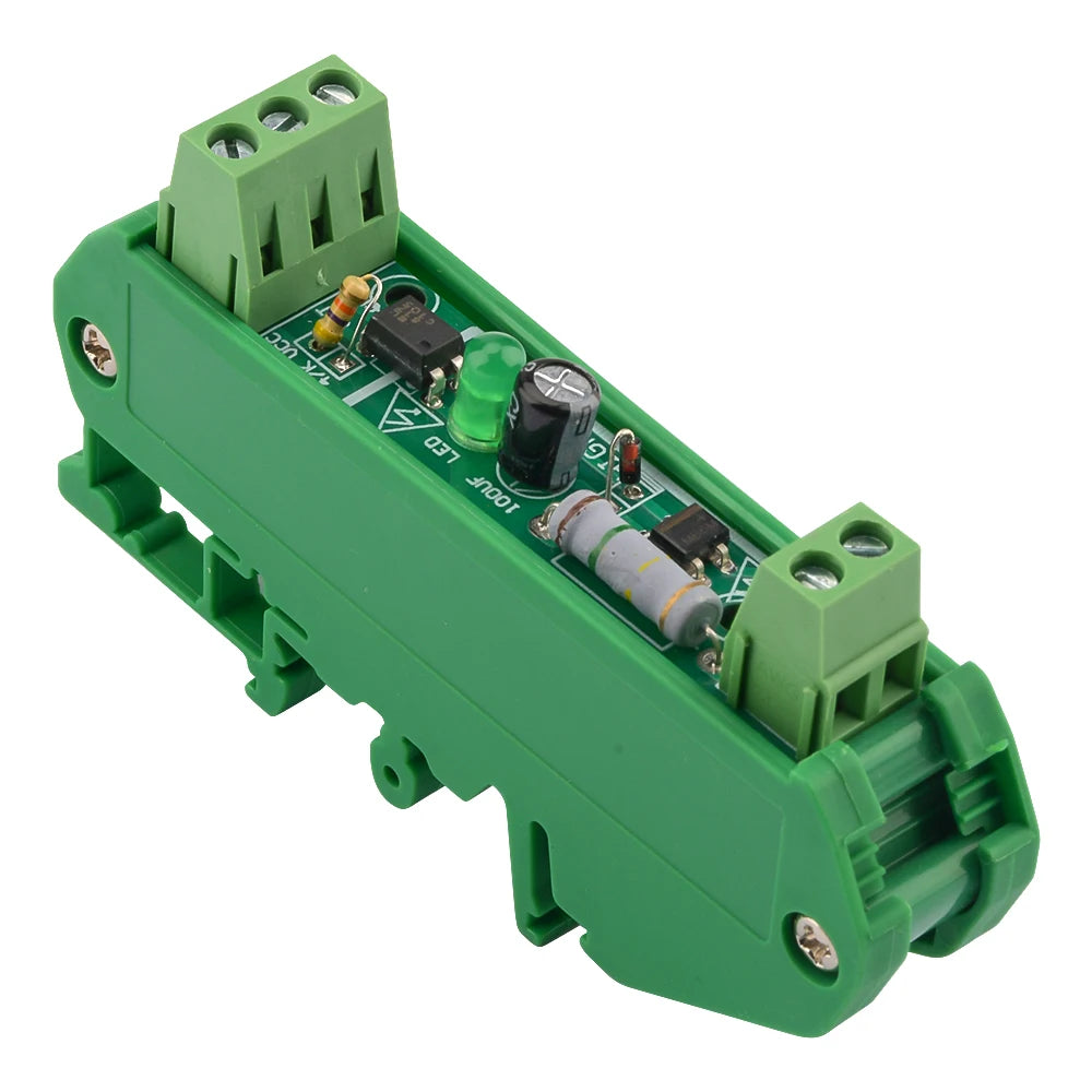 220V Single-Channel Optocoupler Isolated PLC Module Optocoupler Detection Module with Rail Mounting Signal Processing Module