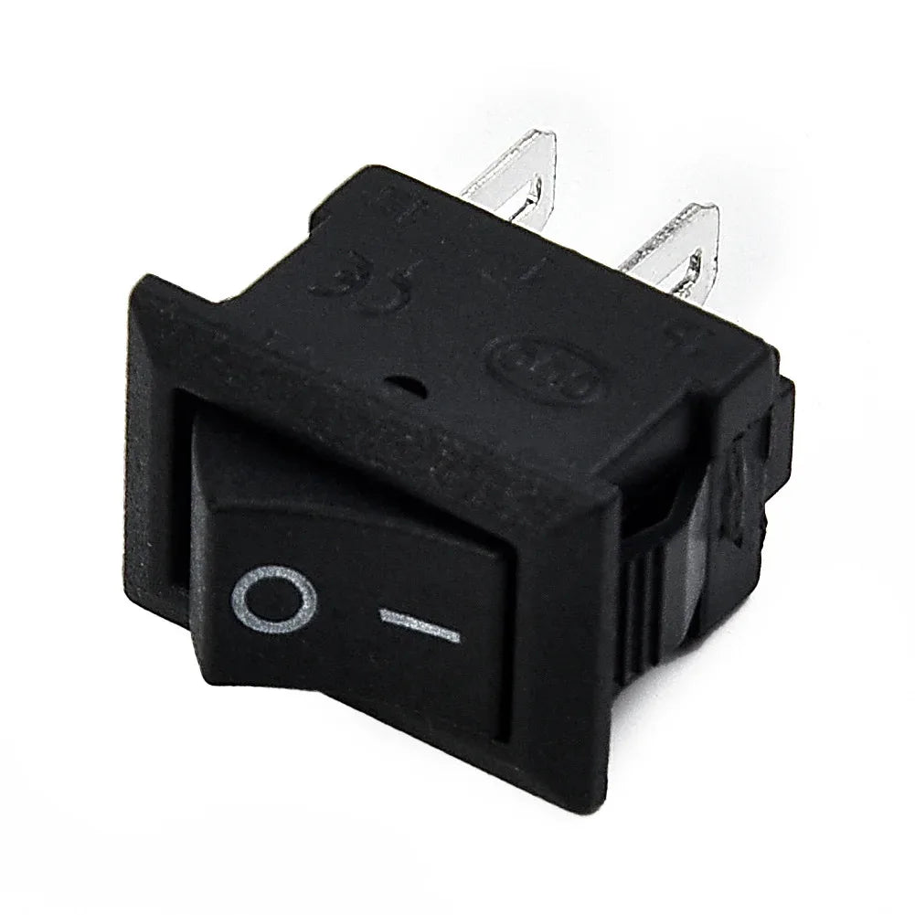 10 Pcs Auto Car Truck Boat Round Rocker 250V 3A 2-Pin ON/OFF Toggle SPST Switches Rocker Switch 10x15mm