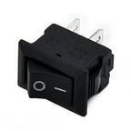 10 Pcs Auto Car Truck Boat Round Rocker 250V 3A 2-Pin ON/OFF Toggle SPST Switches Rocker Switch 10x15mm