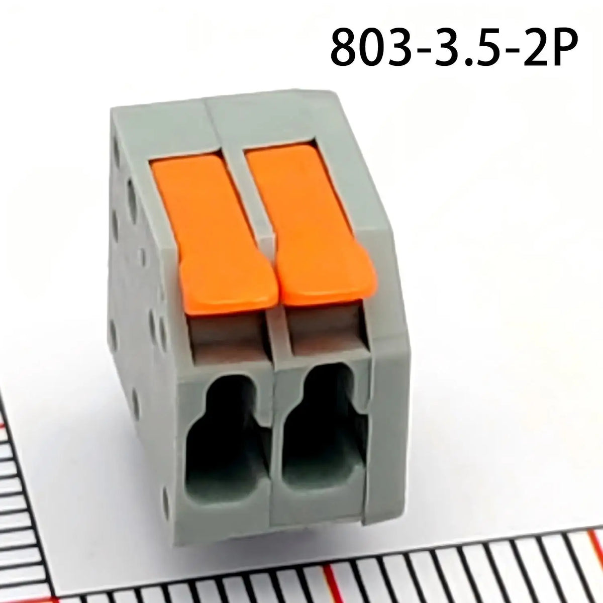 50Pcs/100PCS PCB terminal block DA803 2601 1.5 mm² spacing 3.5 mm pitch gray 2601-1102 3 4 5 6