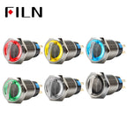 19mm Illuminated Rotary Selector Switch (2/3 Positions) DPDT Latching 12V LED Multi-Color for Industrial/Automotive Applications