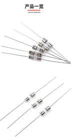 20Pcs 3.6*10 3*10 4*11 Glass Fuse Fast/Slow Blow 250V 0.5A 1A 2A 3A 3.15A 4A 5A 6.3A 10A 12A with Legs F/T Type 3.6x10 3x10 4x11
