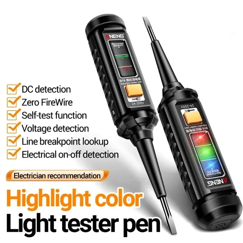Multifunctional Color Light Voltage Tester Pen Intelligent Electrician Induction Test Pen Breakpoint Live Wire Detector