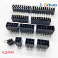 10pcs 5569 MX Mini Fit MX4.2mm Black Automotive Connector Right Angle Female Pin Socket 2*1-2*12P PC Computer Graphic Card Board