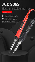 JCD Soldering Iron Kit With Multimeter Adjustable Temperature 220V 80W Welding Solder Rework Station Heat Pencil Repair Tools