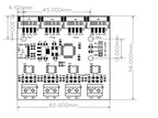 USB to 4 8-way RS485 Serial Port Type-C to 4 8-way 485 Multi-channel UART TTL CH348 HUB RS485 Module Expansion Board YR-6028