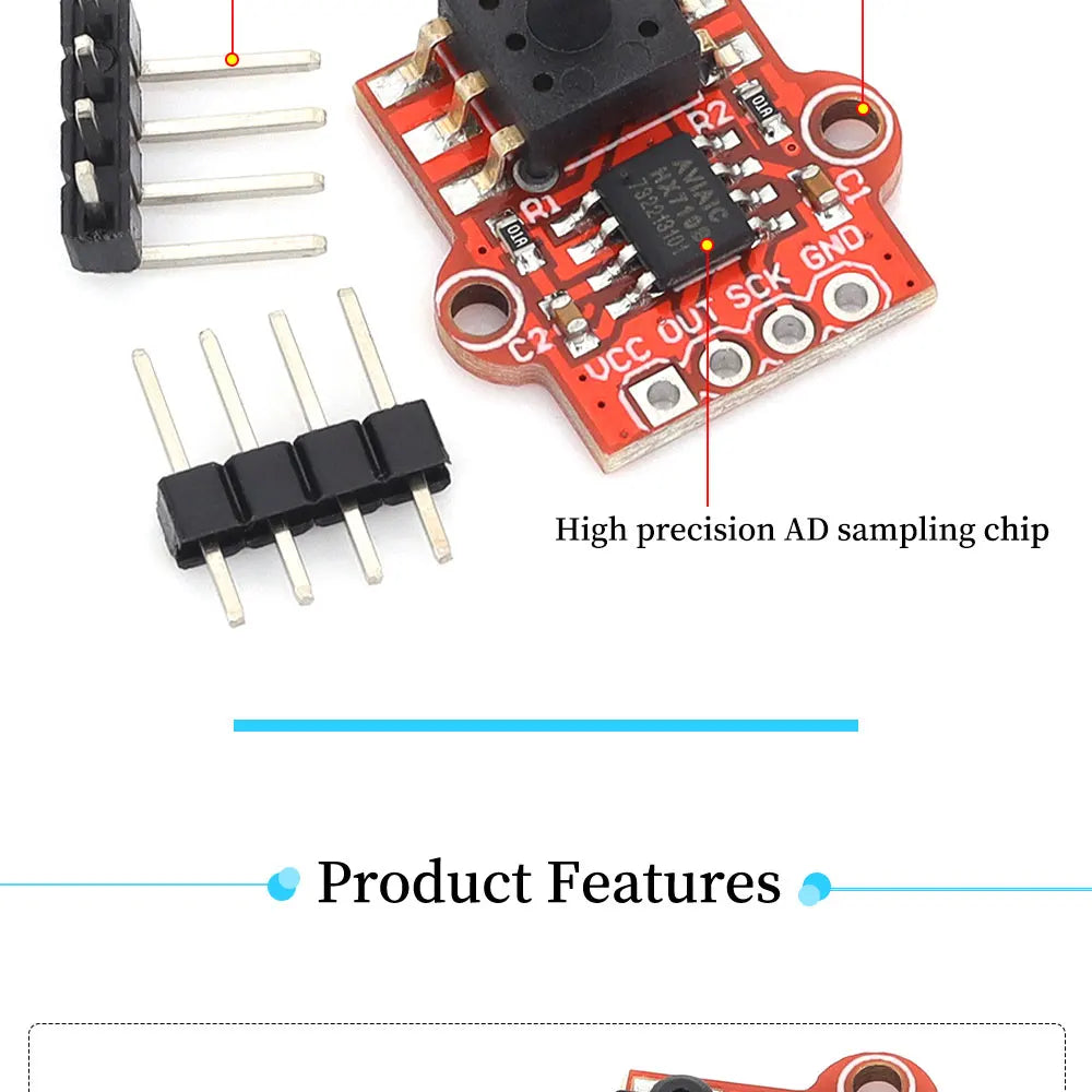 1/5/10Pcs HX710B Barometric Pressure Sensor Module 0-40KPa Water Level pressure sensor Controller Board for Arduino DC3.3-5V