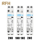 2P 16A/20A/25A  220V/230V 50/60Hz Din Rail Household AC Contactor 1NO 1NC/2NO/2NC For Smart Home