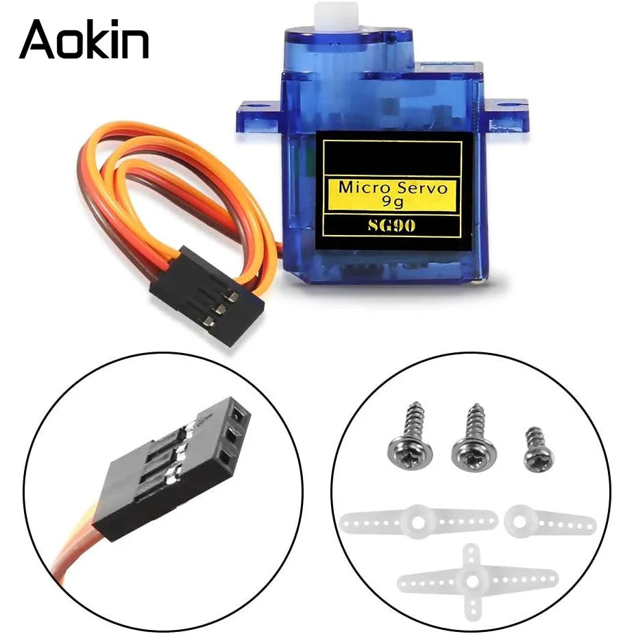 1/5/10 PCS SG90 9G Micro Servo Motor Control for RC Robot Arm Servomotor Toy Airplane Helicopter Aircraft Models 180°