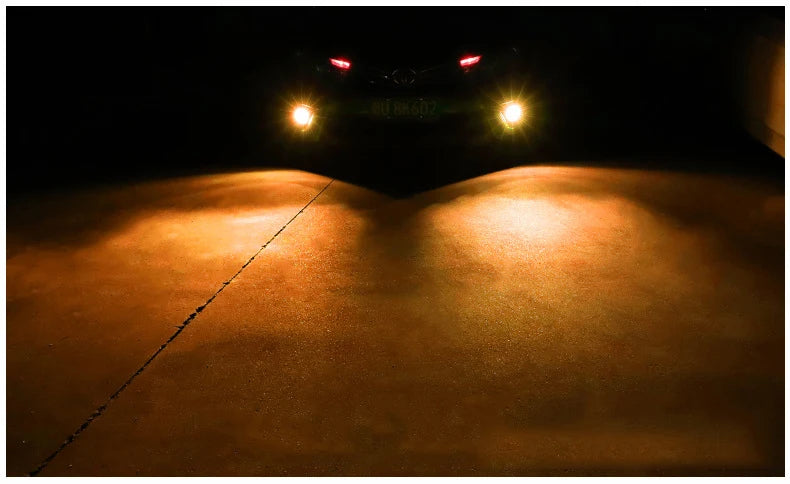 2x 7 Colors H1 H3 880 Canbus Super Bright LED Bulb Car Fog Light Headlight Bulbs 3030 12SMD 12V Running Light Auto Car Fog Lamps