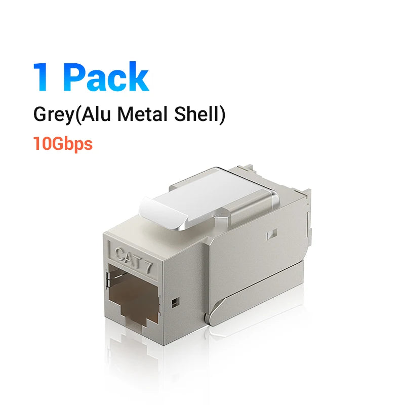 Vention RJ45 Connector Cat7/6/5e Ethernet Adapter Female to Female 8P8C Patch Network Extender Extension Wire for Ethernet Cable