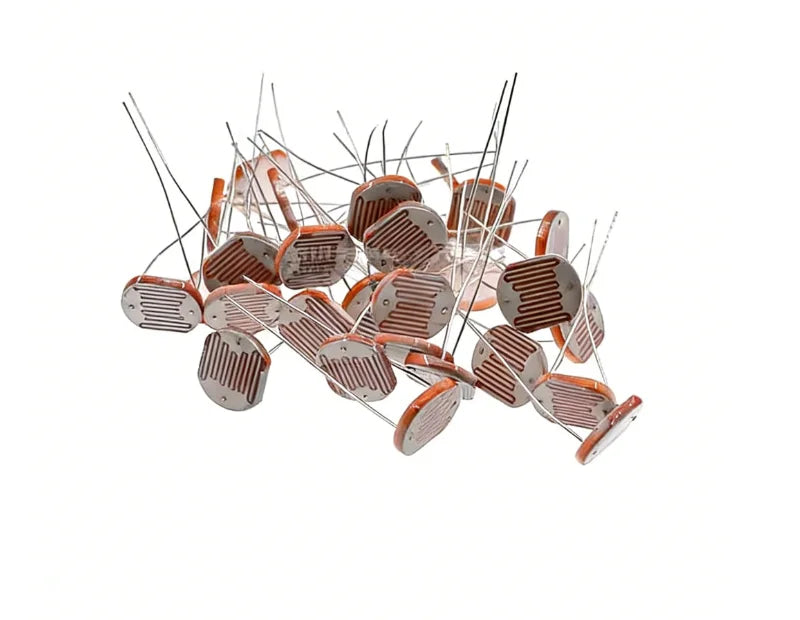 5 Pcs GL12528 Light Sensitive Resistor 12mm Photoresistor 12528 LDR Dependent Resistance GL12 Photo Resistor Item Kit Set