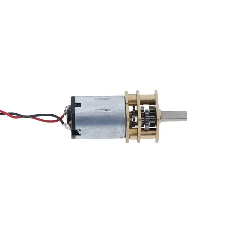 AT19-N20 Mini Micro Metal Gear Motor Set 5Pcs DC 3V-6V Gearwheel Included Full Metal Reducer 60RPM Slow Speed Toy