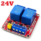 1 2 4 6 8 Channel 5V 12V 24V Relay Module Board Shield with Optocoupler Support High and Low Level Trigger for Arduino