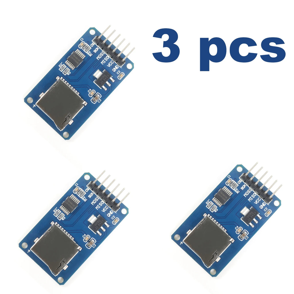 Micro SD TF SD MINI SD Card Reader Module 3.3V 5V SPI Interface with Level Shifter for Arduino ESP32 Raspberry Pi Data Logger