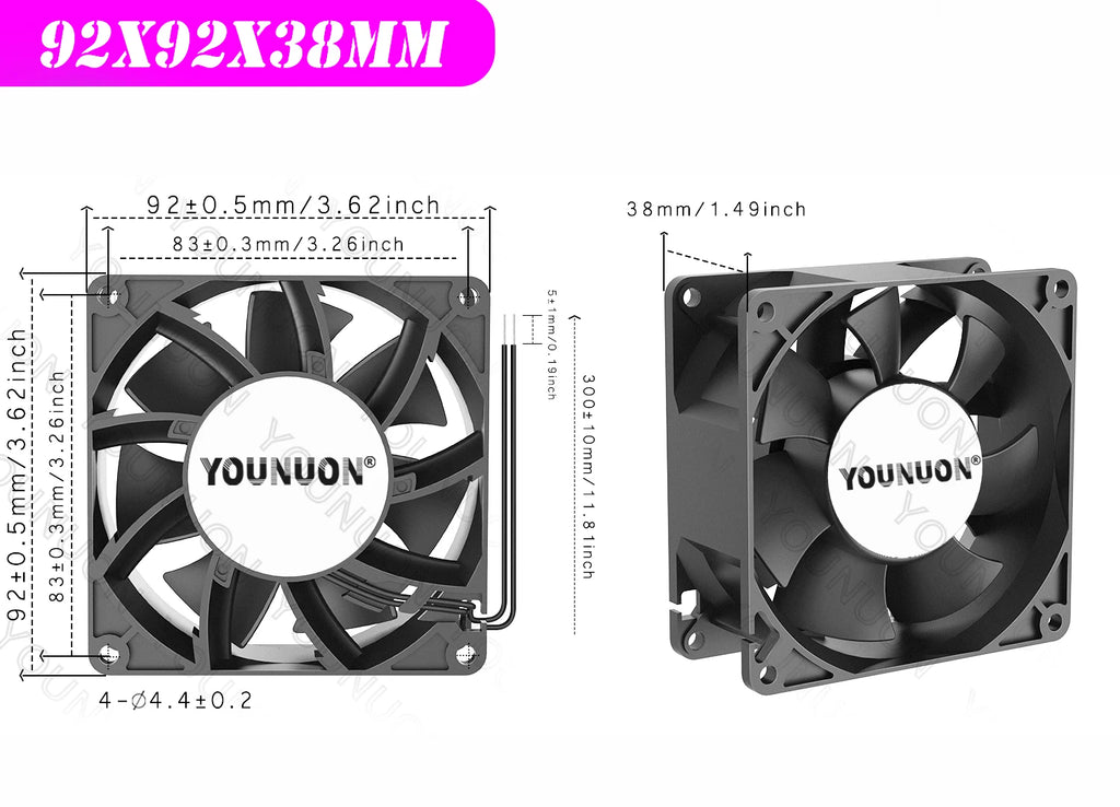 1PCS EC Brushlee Fan 6025/8025/9225/12025/12038/12032 AC 110V 115V 120V 220V 240V Cooling Cooler Fan