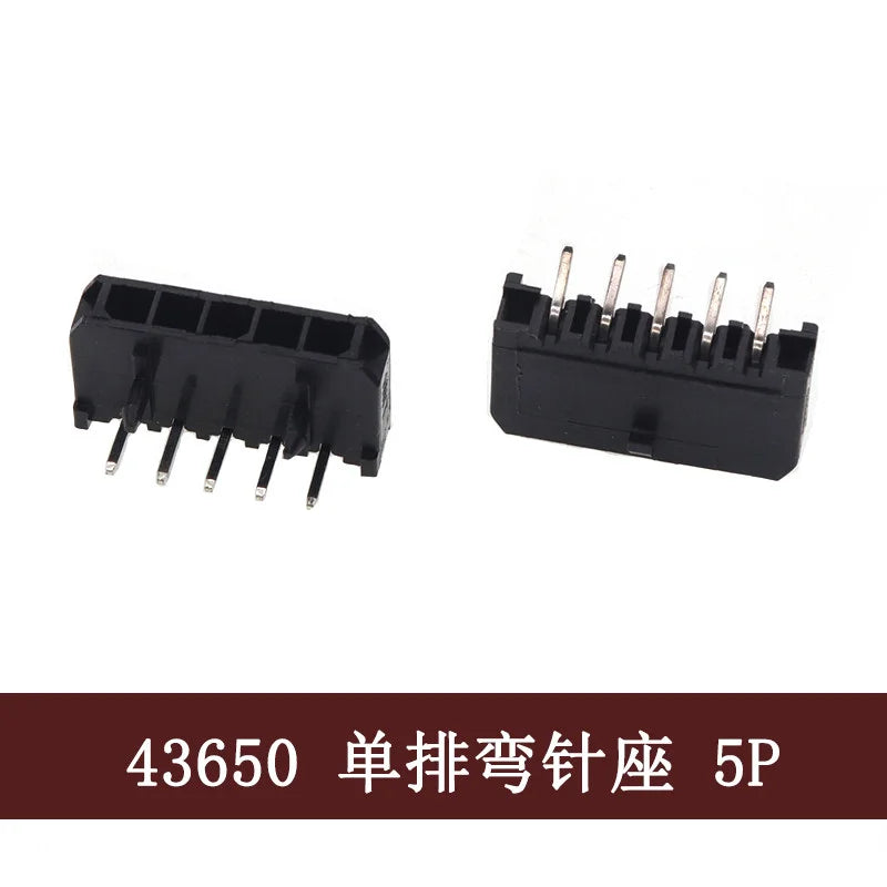 3.0mm Pitch MX3.0 Micro-Fit Connector Single Row Straight Curved Right Angle Needle Pin Header 43650 Type Socket 2P3P4P5P6Pin
