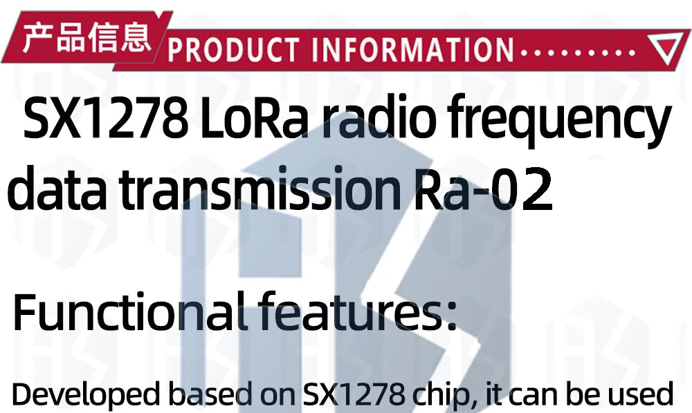 LoRa SX1278 RA-01/RA-02 Spread Spectrum Wireless Module, 433 MHz Wireless Serial Port, SPI Interface with Antenna, Designed