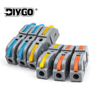 40PCS Lever Wire Connectors 1 in 1 out Quick Connect Electrical Splicing Kit for Compact Inline Terminals - 28-12 AWG