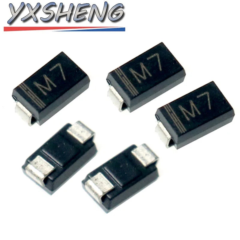 100PCS 1N4007 SMA IN4007 M7 SMD New Rectifier Diode
