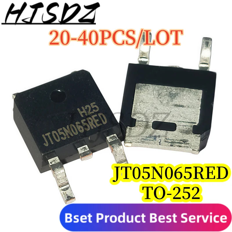 【20-40PCS/LOT】JT05N065RED IGBT SMD TO-252 N-channel 5A 650V In stock, ready for direct
