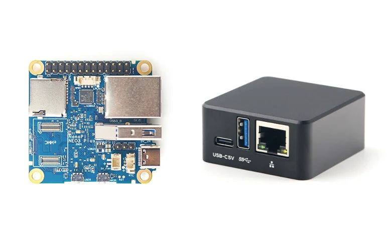 FriendlyElec NanoPi NEO3 Plus SBC with Rockchip RK3328 Cortex-A53 Processor, Mini ARM Computer with Gigabit LAN