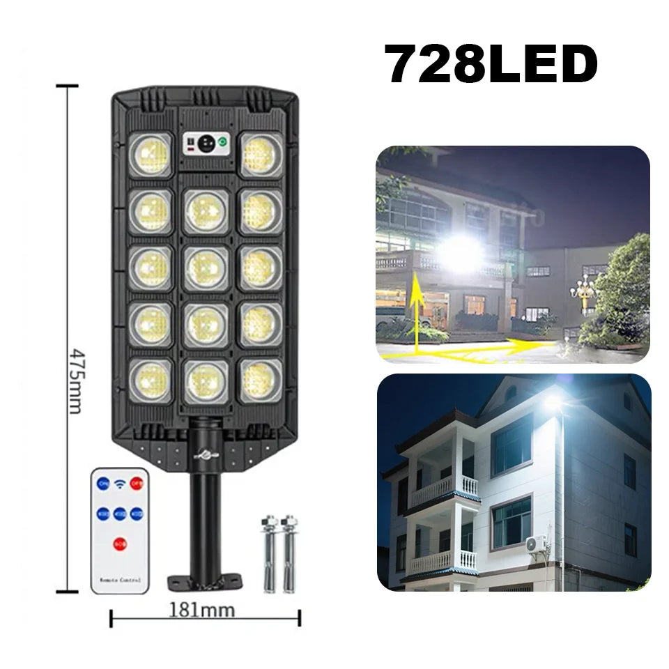 Powerful 28000W LED Solar Lights Outdoor Motion Sensor Solar Street Lamp Super Bright Solar Wall Light Country House Accessories