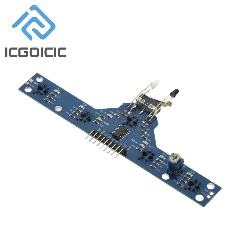 5 Way Infrared Tracing Sensor Module Obstacle Avoidance Patrol Line Detection Module 5 Functions High Sensitivity