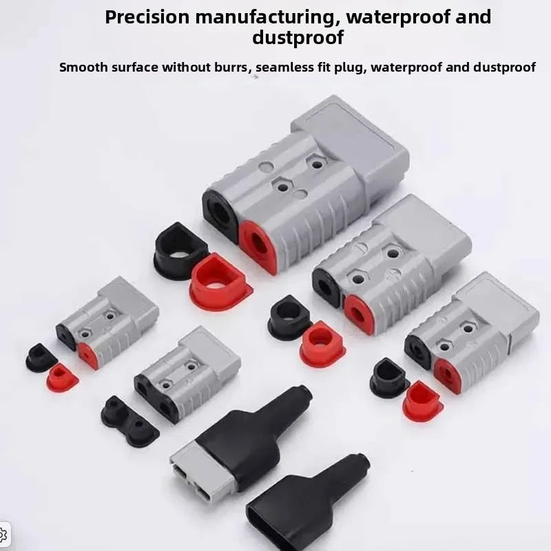 2/4Pair Waterproof FOR Anderson Plug Cable 50A/120A/175A/350A Gland Inserts RED & BLACK Plugs Anderson Plug Cable Kits