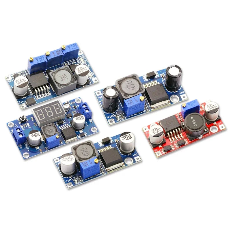 1PCS LM2596S DC-DC Adjustable Step-Down Regulated Power Supply Module DC-DC Power Board LM2596 3A 5A 75W 24V To 12/5V