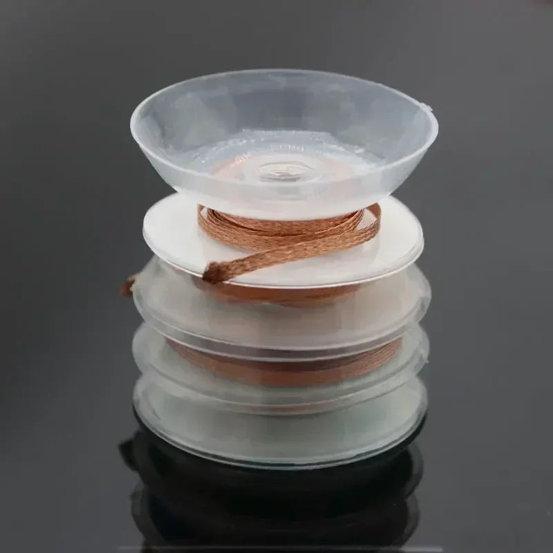 Flux Coated Desoldering Braid Solder Wick 2/3/4mm Width, 1.5M 3M 10M Length, High Purity Copper for Fast PCB BGA SMD Repair