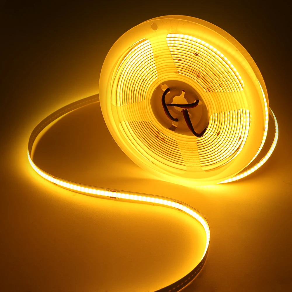 New USB COB Strip Light 5V 320Leds/m Blue/White/Red/Green Flexible Adhesive Tape Night Lighting TV Backlights Home Decor 3M 5M