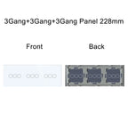 TAWOIA 1/2/3Gang Wall Touch Switch 1/2/3Way Function Base Stair Switches Spare Parts Sensor 157Glass Panel DIY Free Combination