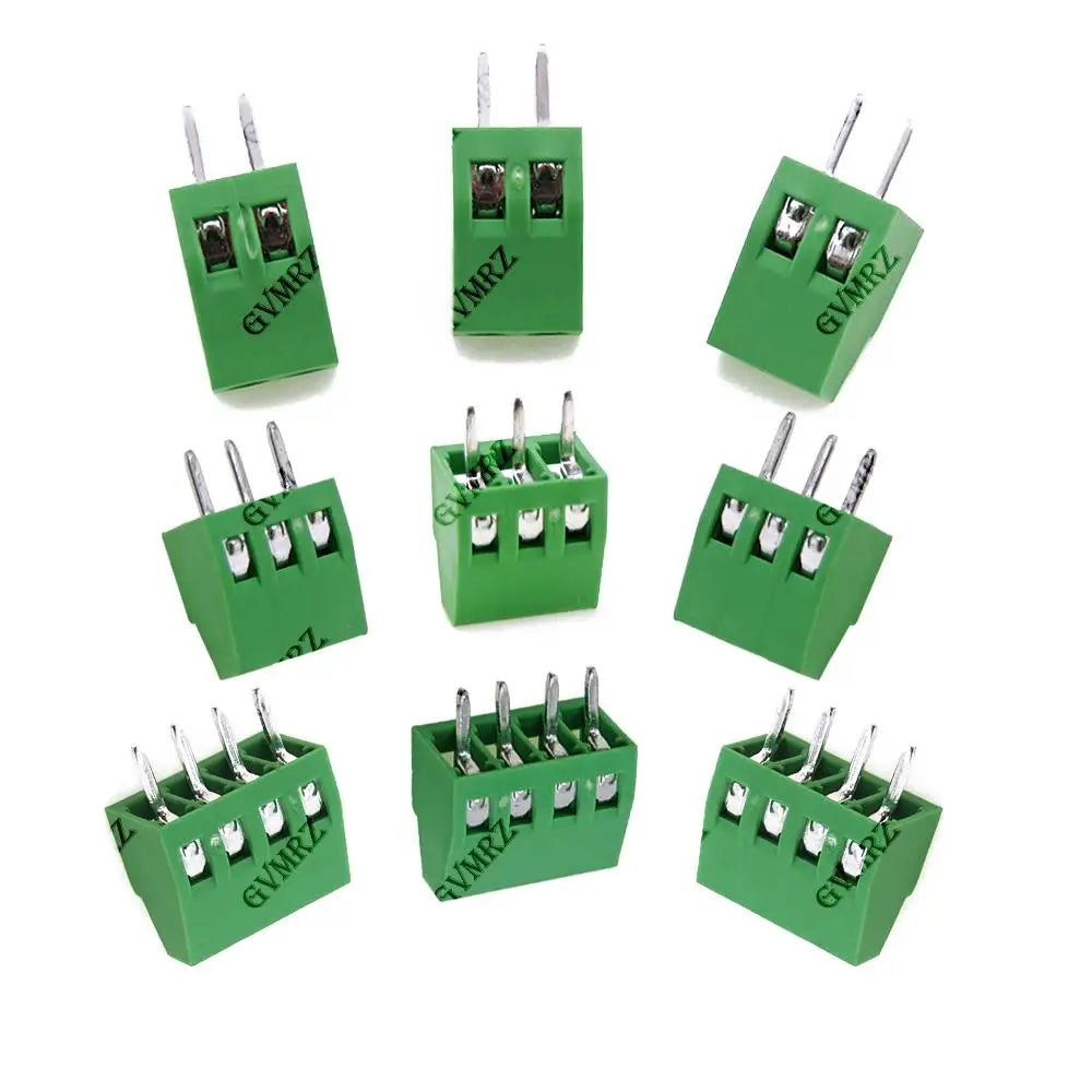 5PCS KF120 2P 3P 4P 2.54mm Pitch 2p/3p/4p Straight Pin Pcb Screw Terminal Block Connector 2pin 3pin 4pin KF-120 KF120-2p