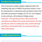 HX710B digital atmospheric pressure sensor module 0-40KPa liquid flow sensor module water level controller board Arduino
