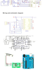 HX711 AD Module Body Load Cell Weighing Sensor Pressure Sensor+4Pcs 50kg Human Scale Load Cell Weight Sensors+Measurement Tools