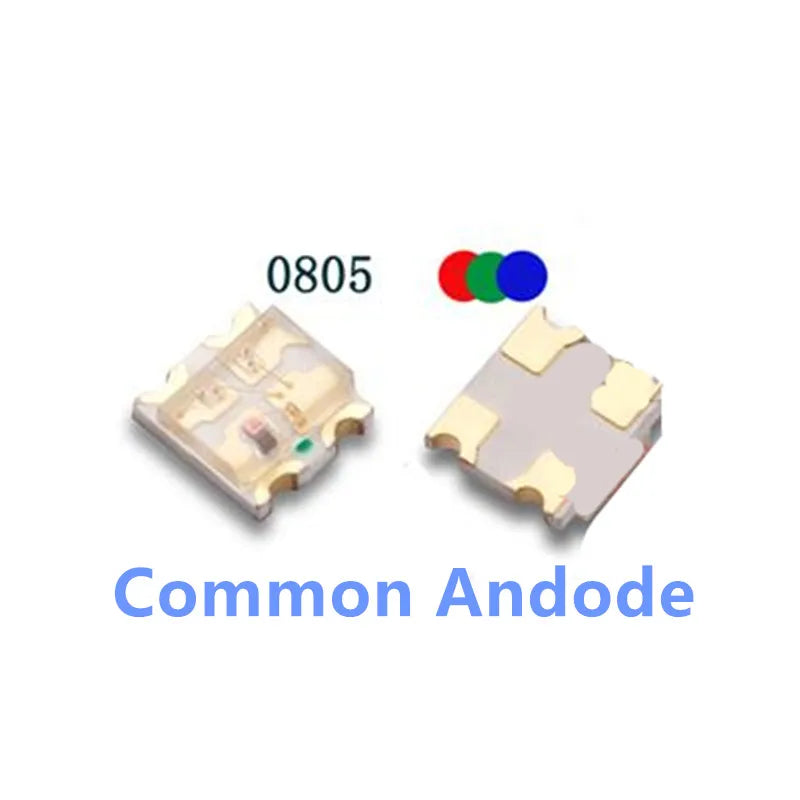 0805 RGB SMD LED, Common Anode/Cathode, REd-Blue-Green,Full Color Lamp Beads 1.6*1.5MM/2.0*1.2MM