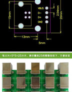 5pcs Micro Mini A Male USB 2.0 3.0 A Female USB B Connector Interface to 2.54mm DIP PCB Converter Adapter Breakout Board
