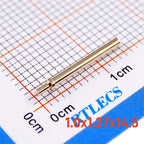 100 500 Pcs Male PCB Pin Header Press-Fit Tip 1.0 1.3 Mm Diameter Brass Plated Gold 1u Tin 1.0 Bias Connector 9.5 14.5 15.0 Mm