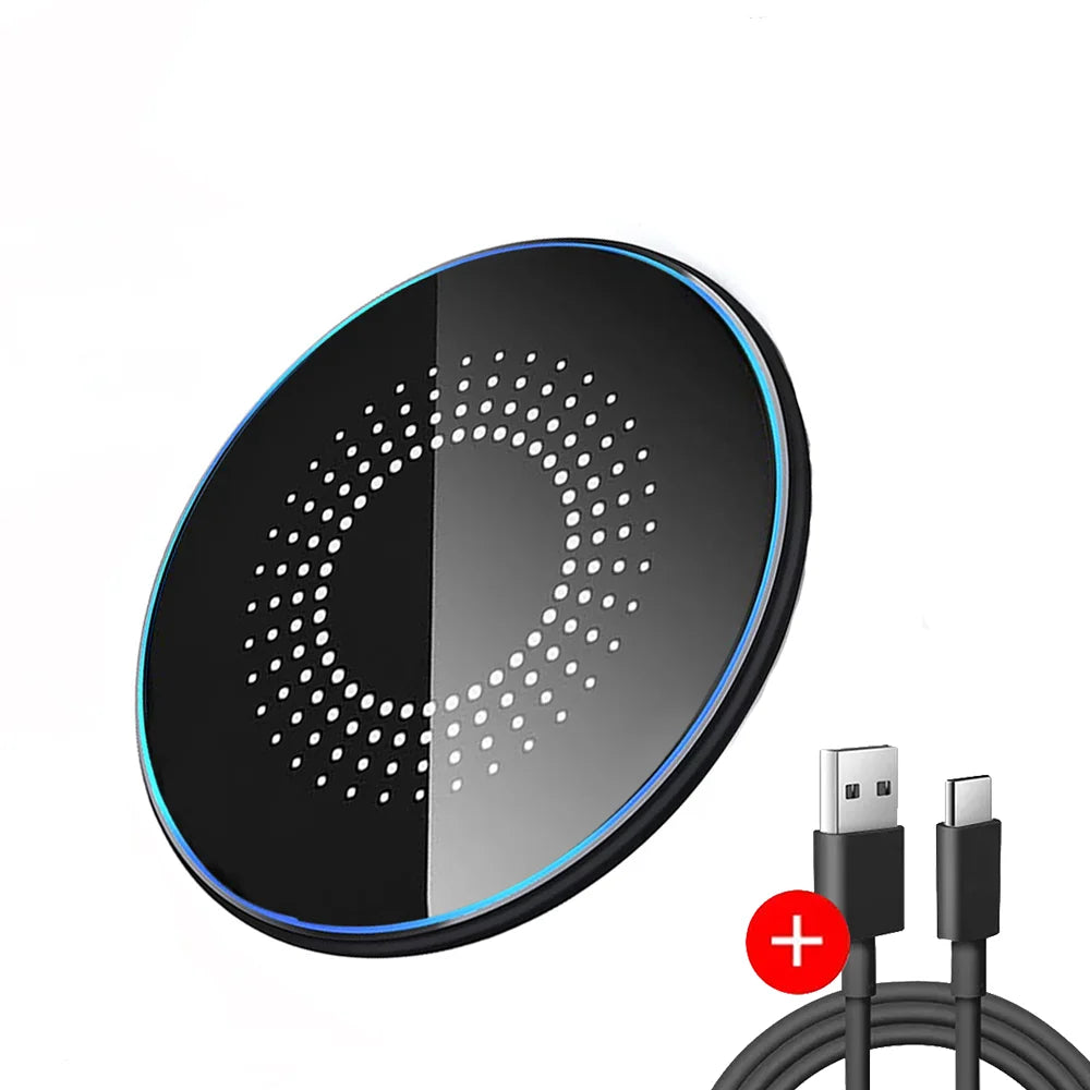30W Wireless Charger Fast Charging Pad  For iPhone 17 16 15 14 Pro XS Max XR For Samsung S26 S25 S23 S9 S8 Note 10
