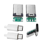 2/10pcs USB 3.1 Type-C Connector 24 Pins Male Plug Receptacle Adapter Type-C Charging Plugs Data Cable Accessories Repair