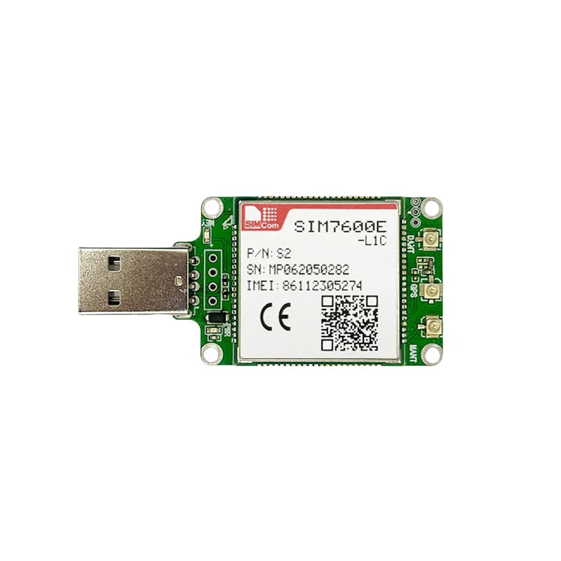SIMCOM SIM7600 Series SIM7600G/ SIM7600E/SIM7600G-H/SIM7600E-H/SIM7600E-H1/SIM7600E-L1C/SIM7600SA/NA/JC-H 4G LTE Cat4 USB Dongle