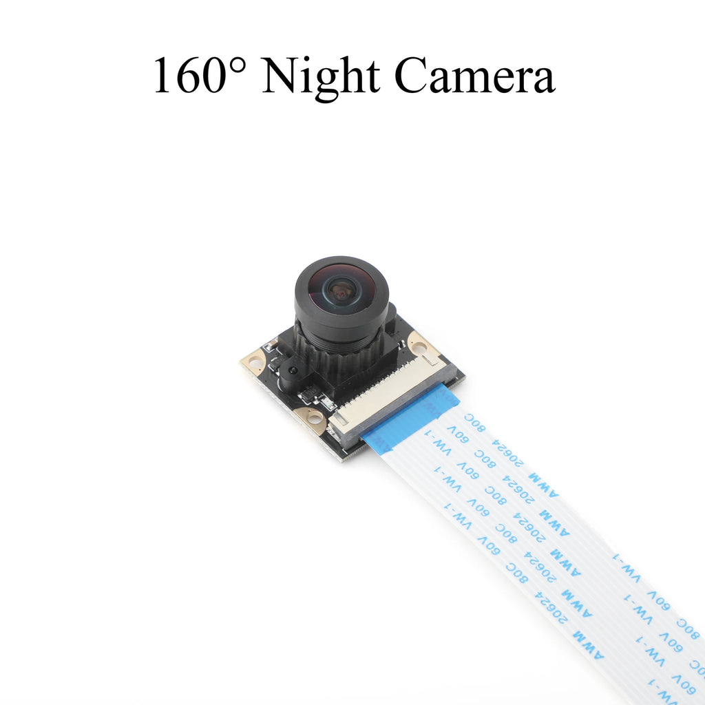1PCS Raspberry Pi Day/Night Vision HD 100°/160°/222° 5MP Wide Angle Webcam Module with IR Fill Light for Raspberry Pi 4B/3B/2B