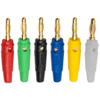5/20Pcs 4mm Banana Plug 32A High Current Musical Speaker Stackable Screw Type Gold Plated Banana Connector Adapter