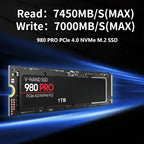980Pro M.2 2280 NVMe SSD PCIe Gen4.0 X4 3D NAND TLC Hard Drive 1TB 2TB 4TB Storage For PS5 Laptop Desktop Computer